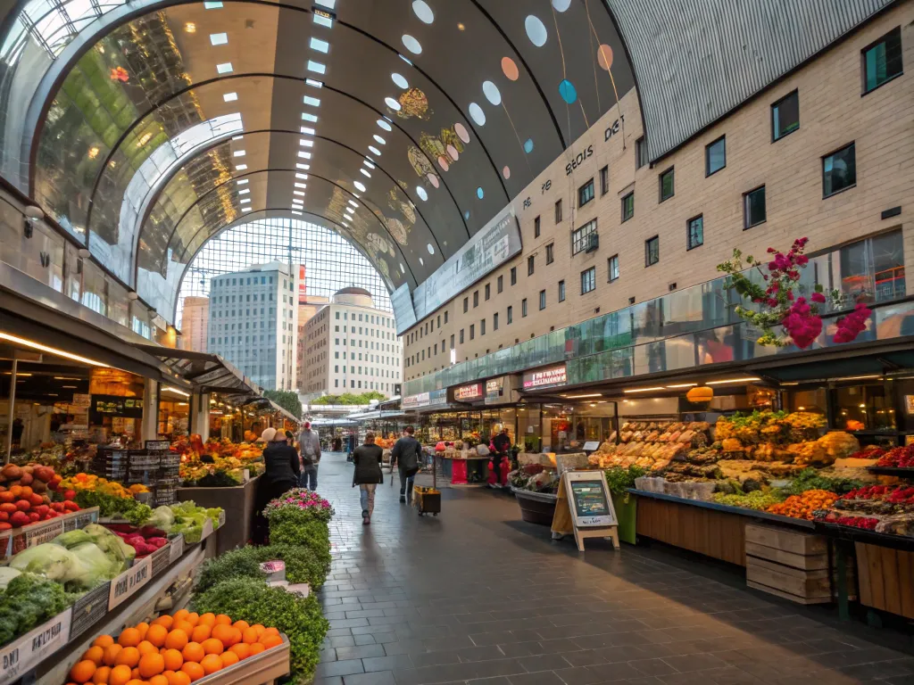 Utrecht Markthal biologische markt